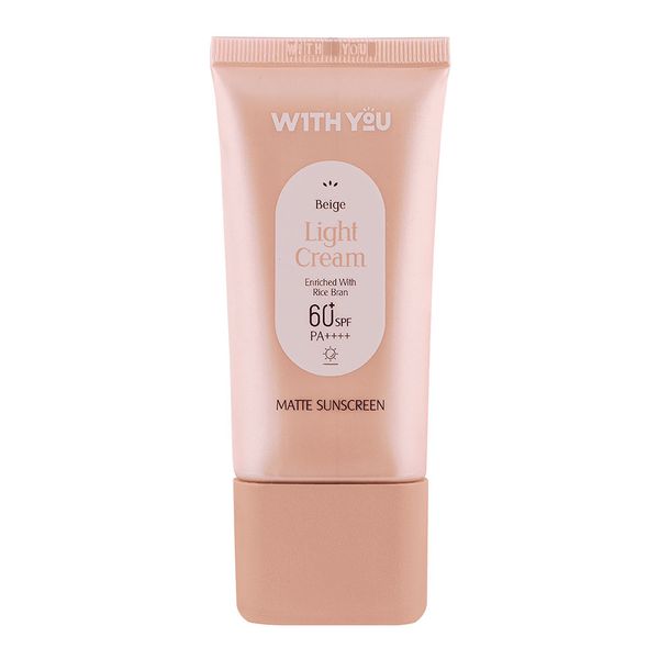 ضد آفتاب کرمی رنگی SPF 60 بژ روشن ویت یو